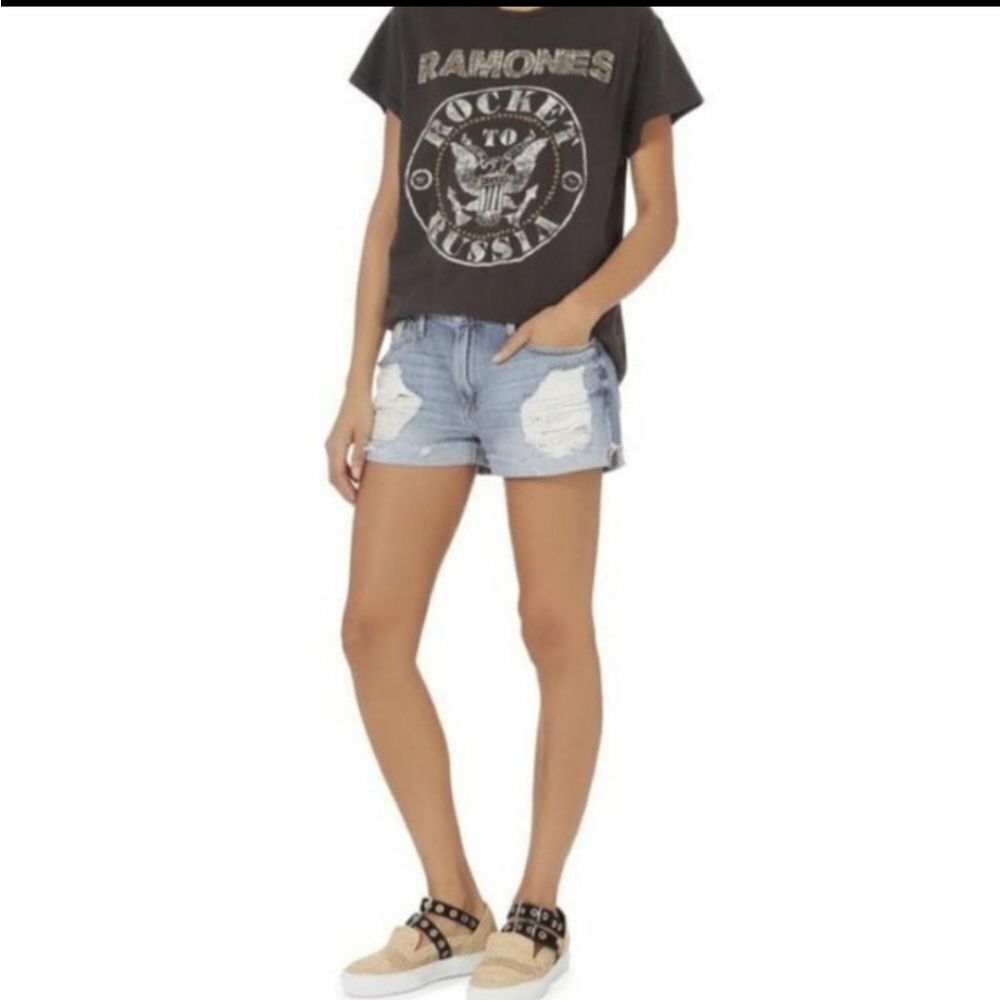 Frame distressed Le grand Garcon shorts sz27